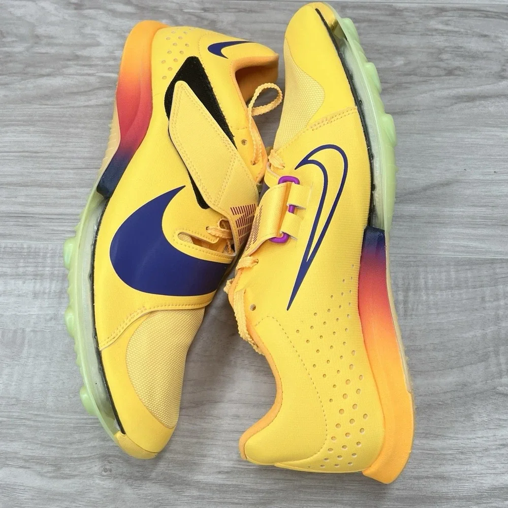 NEW Nike Air Zoom LJ Elite Long Jump Yellow Track Shoes FZ9326-800 Men's 9 Nby